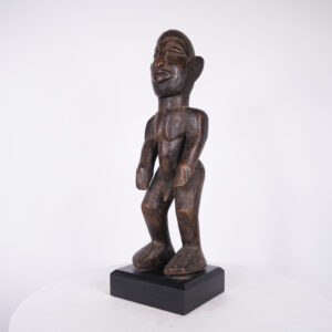 Hand-Carved Lobi Statue 21.5" on Base - Burkina Faso - African Art