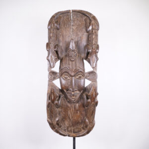 Large Bamun Mask with Animals 40.25" - Cameroon - African Art