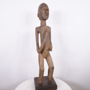 West African Female Statue 33.75" on Base - Tribal Art
