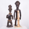 Dan and Unknown African Tribal Statue 2 Piece Lot - 20.5"-24"