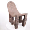 African Lounge Chair with Metal Tacking 28.5" Long - Tribal Art