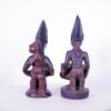Yoruba Offering Bowl Figure Pair 14"-15.5" - Nigeria - African Art