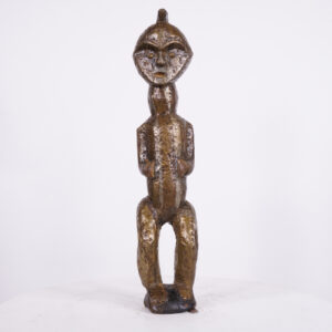 Ambete Statue with Metal Overlay 20.25" - DRC - African Art