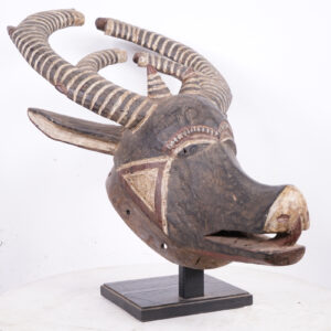 Striped Bobo Animal Mask 20.5" - Burkina Faso - African Art