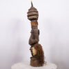 Heavily Decorated Songye Statue with Turned Head 34.5" - DR Congo
