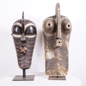 Songye Kifwebe 2 Mask Lot 16.5"-22" - DRC - African Tribal Art