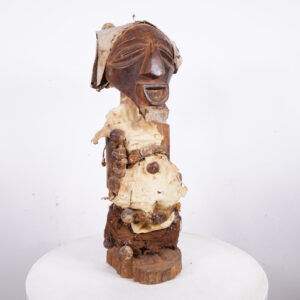 Heavily Decorated Songye Statue 24.5" - DR Congo - African Art