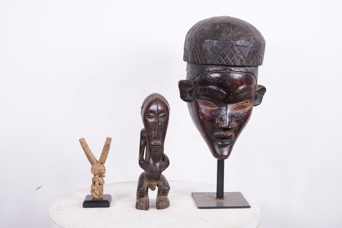 Lobi, Hemba & Yombe 3 Piece Lot 7.5"-15.5" - African Tribal Art