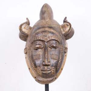 Baule Portrait Mblo Mask 19" - Ivory Coast - African Tribal Art