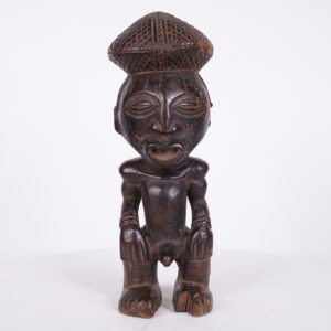 Standing Luba Male Figure 13.75" - DR Congo - African Tribal Art