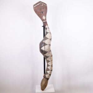 Baga Snake African Headdress Figure 47.5" - Guinea - Tribal Art