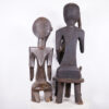 Luba & Unknown 2 Piece Statue Lot 32" & 38" - African Tribal Art