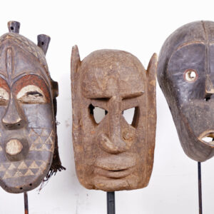 3 Piece Mask Lot 13.75"-18" - African Tribal Art