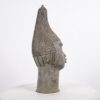 Benin Bronze Head 21.5" - Nigeria - African Tribal Art