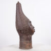 Beautiful Benin Bronze Head 21" - Nigeria - African Tribal Art