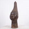 Beautiful Benin Bronze Head 21" - Nigeria - African Tribal Art