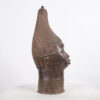 Attractive Benin Bronze Head 20" - Nigeria - African Tribal Art