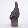 Attractive Benin Bronze Head 20.5" - Nigeria - African Tribal Art