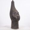 Attractive Benin Bronze Head 21" - Nigeria - African Tribal Art