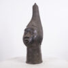 Attractive Benin Bronze Head 21" - Nigeria - African Tribal Art