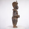 Benin Bronze Oba Statue 35" - Nigeria - African Tribal Art