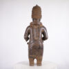 Benin Bronze Oba Statue 35" - Nigeria - African Tribal Art