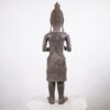 Benin Bronze Soldier Statue 39"- Nigeria - African Tribal Art