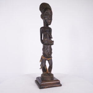 Baule Maternity Figure on Base 21" - Ivory Coast - African Tribal Art