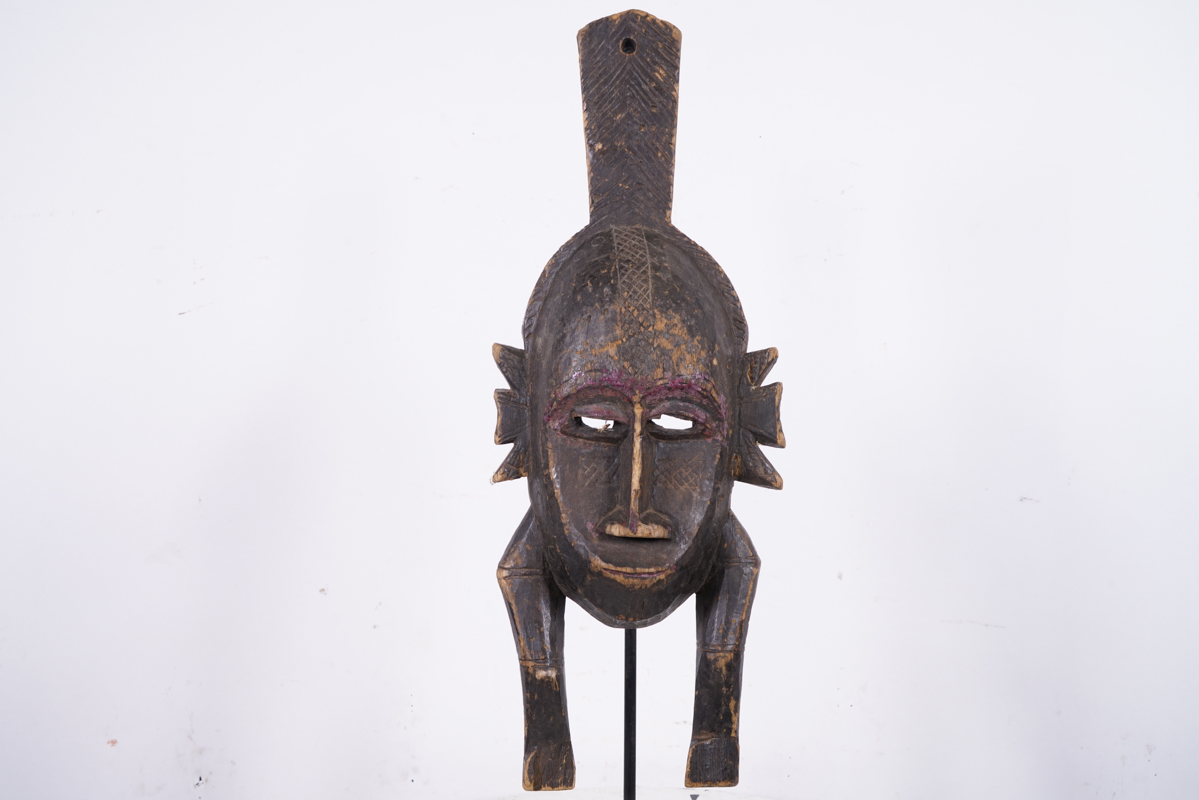 Weathered Senufo Kpelie Style Mask 20" - Ivory Coast - African Art