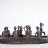 Benin Bronze Boat with Oba and Entourage 45" Long - Nigeria - African Art