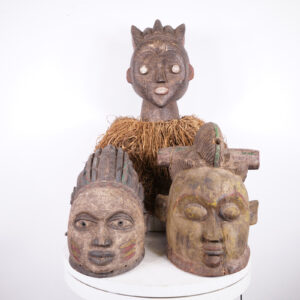 Yoruba Mask Lot 13.5"-19.75" Tall - Nigeria - African Tribal Art
