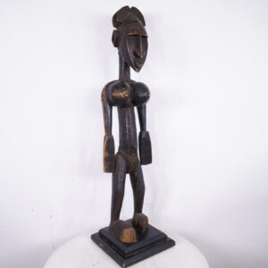Bamana Female Statue 37.5" on Base - Mali - African Tribal Art