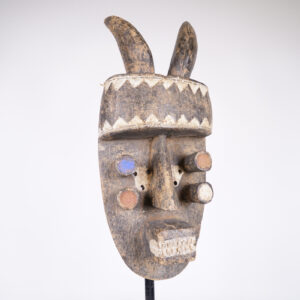 Grebo Mask with Four Eyes 23" - Ivory Coast/Liberia - African Tribal Art