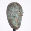 Unknown Copper Alloy Tribal Mask 8.5" - African Art