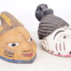 Yoruba Gelede 2 Mask Lot 10.75" & 12.5" - Nigeria - African Tribal Art