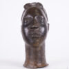 Benin Bronze Head 12" -Nigeria - African Tribal Art