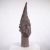 Benin Bronze Queen Mother Head 34.5" - Nigeria - African Tribal Art