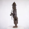 Benin Bronze Soldier Statue 36.5" - Nigeria - African Tribal Art