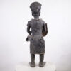 Benin Bronze Soldier Statue 38" - Nigeria - African Tribal Art