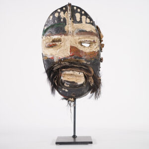 Incredible Guere Mask with Stand 15" - Ivory Coast - African Art