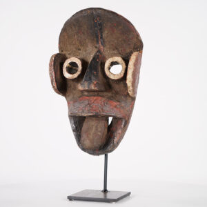 Dan Kran Face Mask on Stand 15" - Ivory Coast - African Art