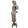 Outstanding Benin Bronze Queen Mother Statue 64" - Nigeria - African Tribal Art
