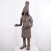 Large Benin Bronze Statue 45.75" - Nigeria - African Tribal Art