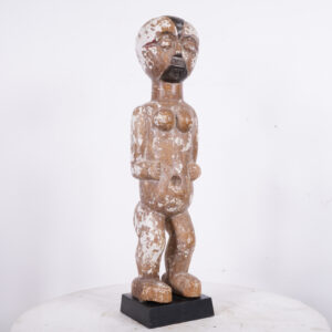 Female Galoa Statue on Base 23.5"- Gabon - African Tribal Art