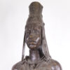Life-size Benin Bronze Soldier Statue 76.5" - Nigeria - African Tribal Art