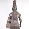 Life-size Benin Bronze Soldier Statue 76.5" - Nigeria - African Tribal Art