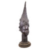 Massive Benin Bronze Queen Mother Head 78" - Nigeria - African Tribal Art