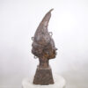 Gorgeous Benin Bronze Queen Mother Head 39.5" - Nigeria - African Tribal Art