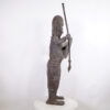 Intriguing Benin Bronze Oba Statue 50.25" - Nigeria - African Tribal Art