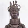 Incredible Benin Bronze Oba Statue 52.5" Tall - Nigeria - African Tribal Art